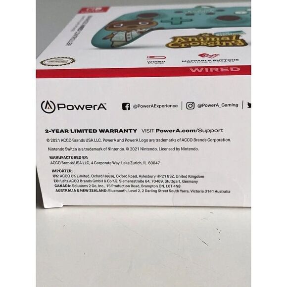 Power A Enhanced Wired Controller for Nintendo Switch – Animal Crossing Tom Nook - Picture 9 of 9